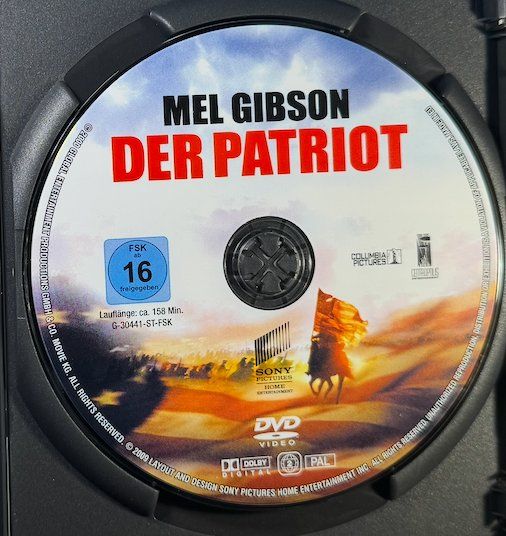 Tutti i DVDs: DVD DER PATRIOT - MEL GIBSON – Usato da Wisen venduto da gigisna 1