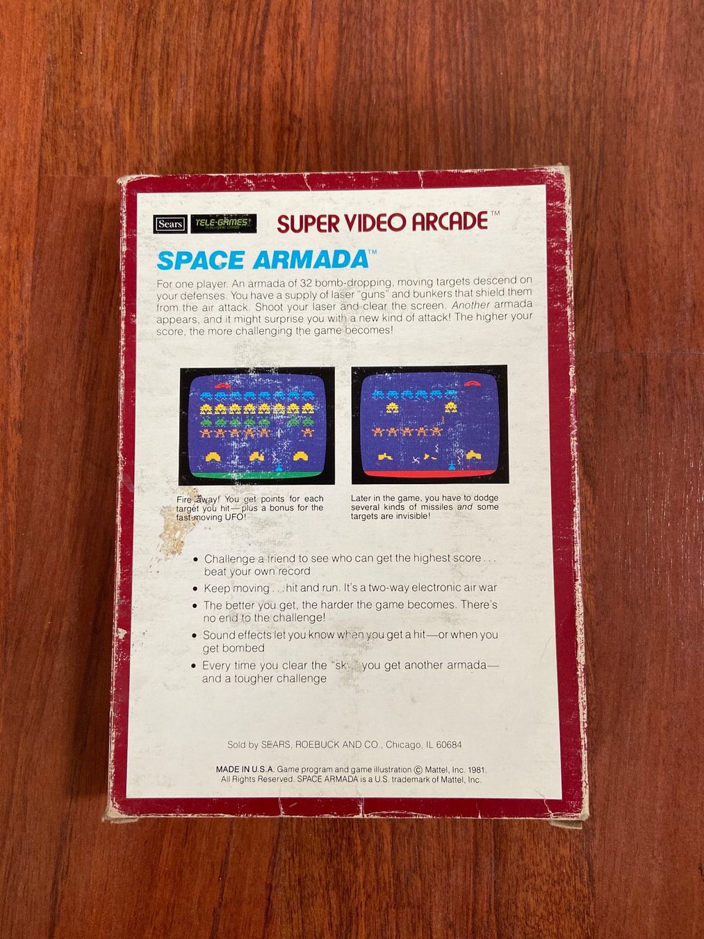 Giochi: Intellivision  / Sears / TeleGame - Space Armada – Usato da Frauenfeld venduto da golfdude 1