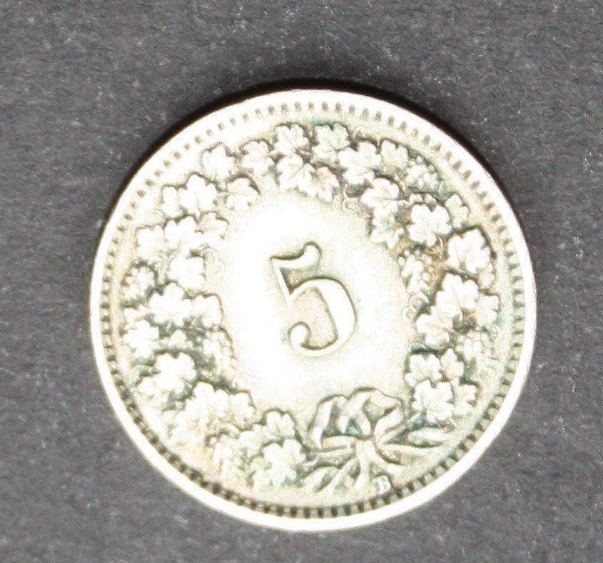 Tutti le monete: 5 Rappen 1925 – Usato da Wettingen venduto da Licht08 1
