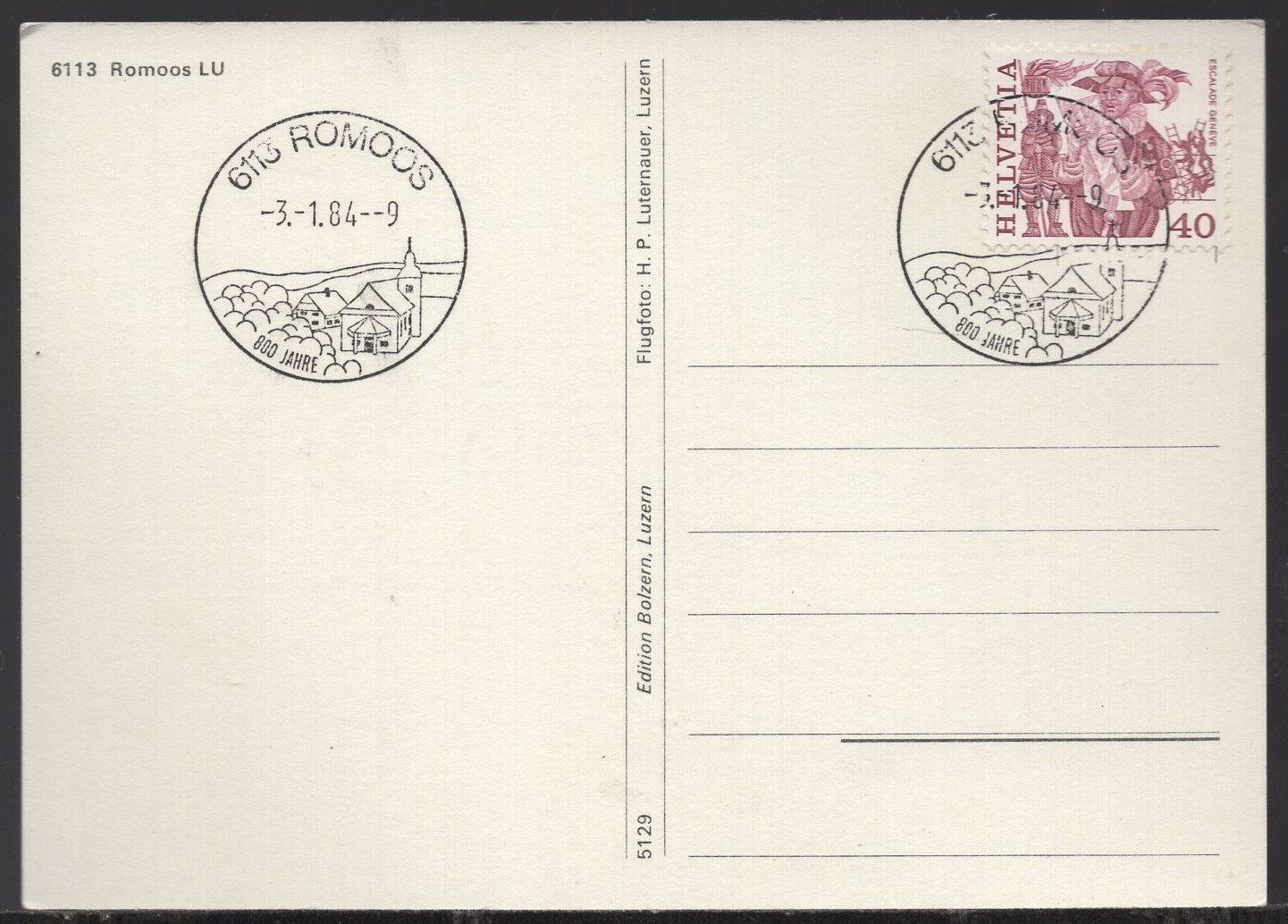 Cartes postales: Romoos   Luftbild  ( GROSSFORMAT ) – D'occasion à Aarau par kufi44 2