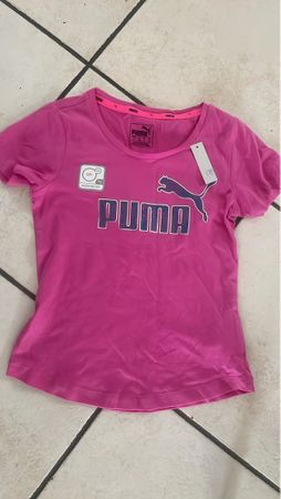Pinkes Puma T-Shirt, Gr.128 Neu mit Etikett, Sommer