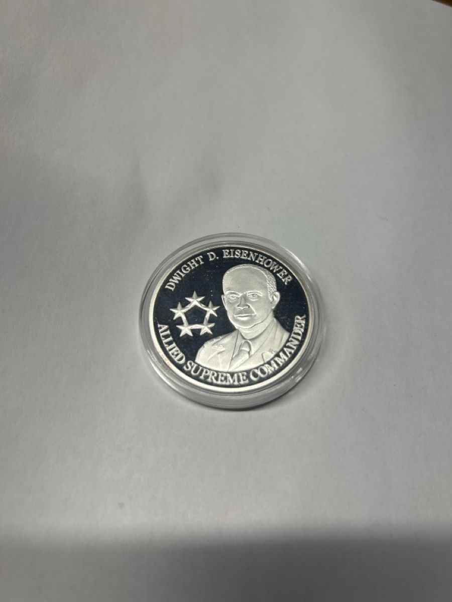 Médailles: Gedenkmedaille Dwight D. Eisenhower WWII Silber – Neuf (Voir description) à Kreuzlingen par guenstigergehtsnicht 1