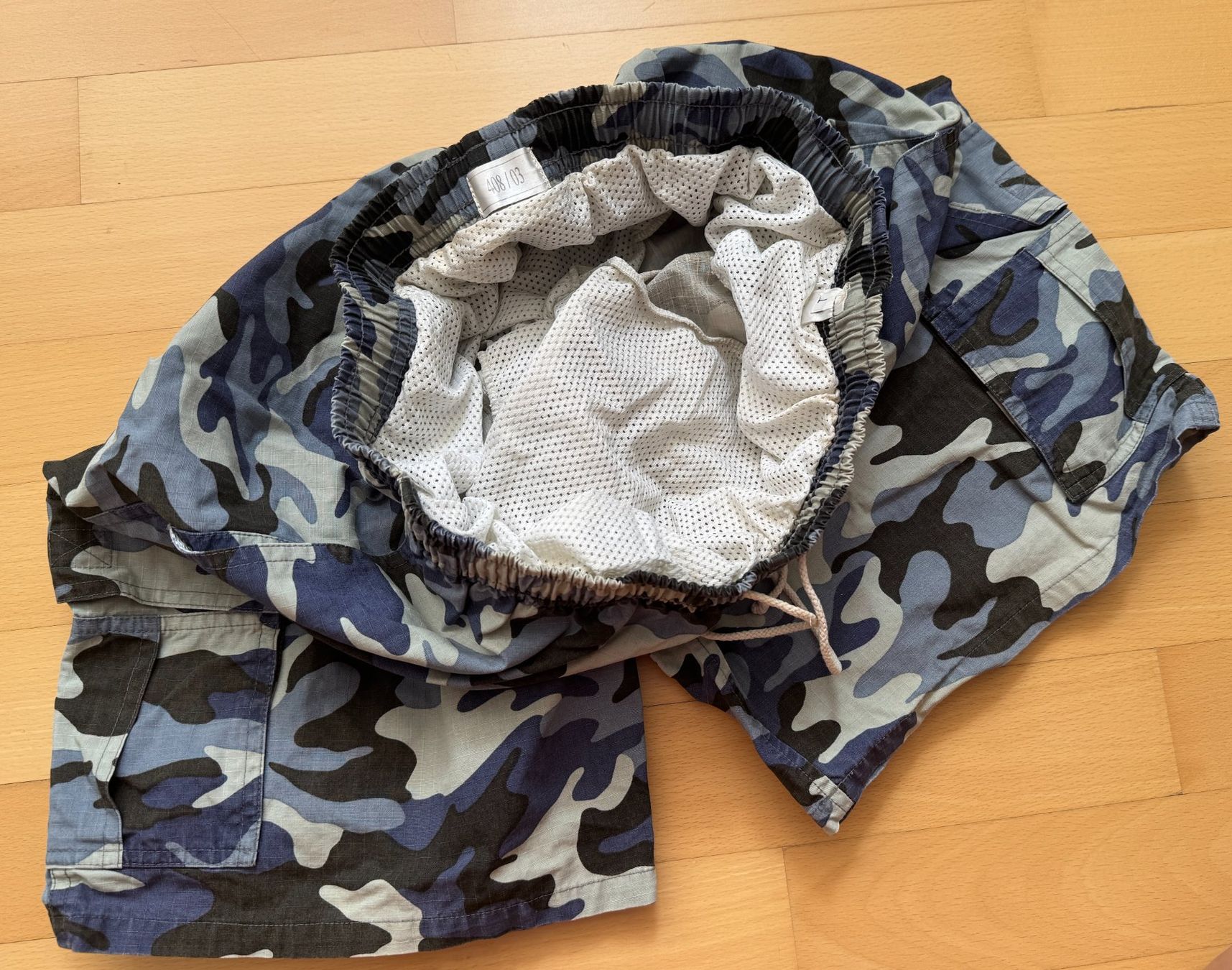 Costumi da bagno: Badehose, blau, Militärmuster, Camouflagemuster – Usato da Winterthur venduto da YaV 1