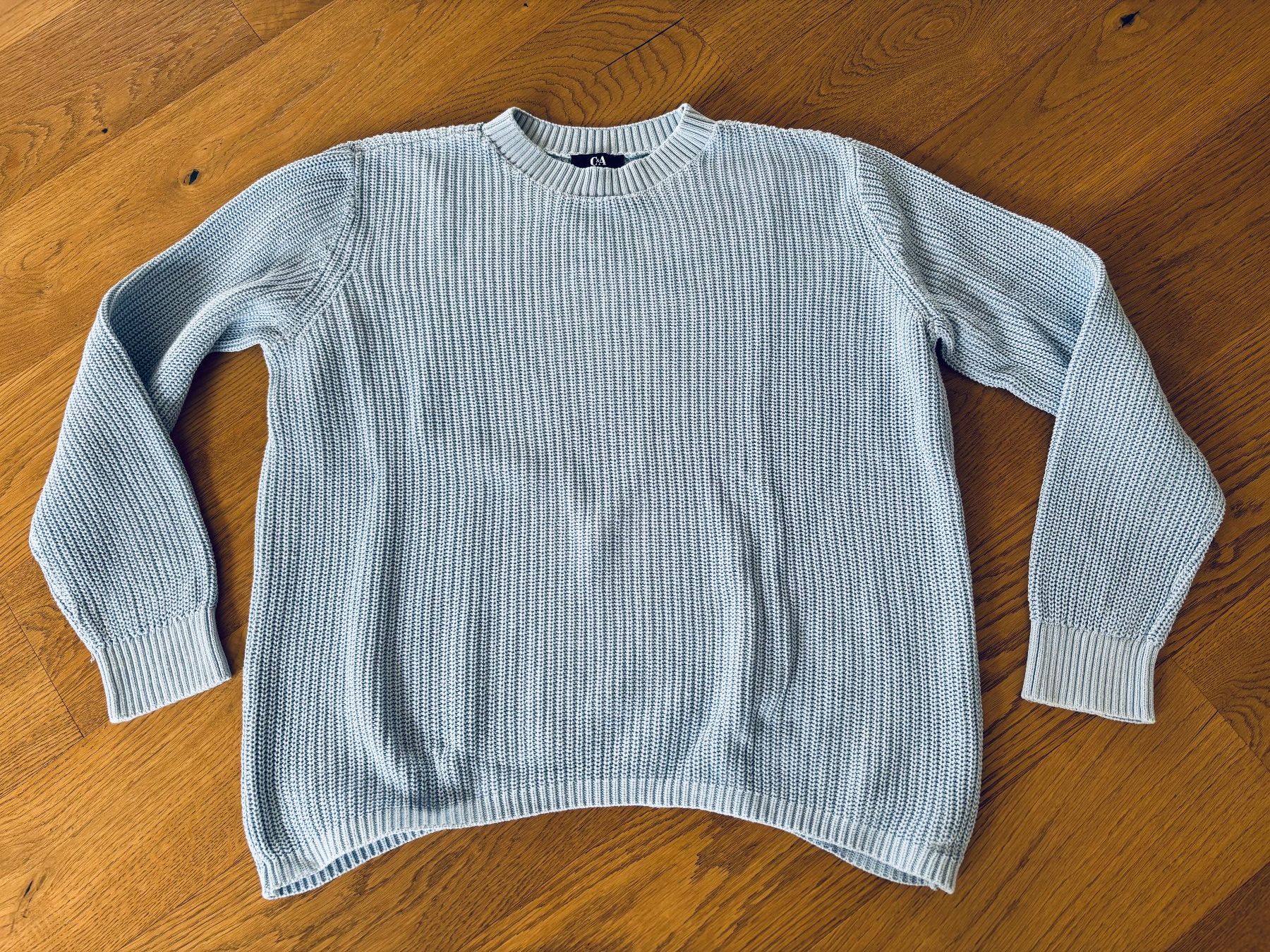 C&A Pullover & Sweatshirts: Strickpullover C&A, hellblau, Grösse S – Gebraucht aus Rain von ali_t2vz