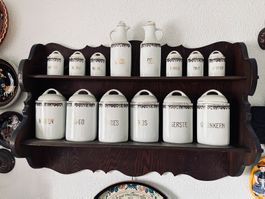 Vorratsdosen Keramik Set 10teilig mit Beschriftung gut er...