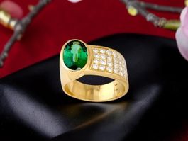 HELGE WIGHOLM, Murg, Turmalin - Diamant - Ring