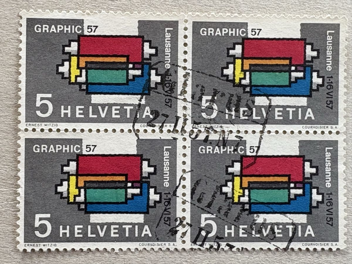 Alle Briefmarken: Znr. 328 als VB mit Ersttages- Bahnstempel – Gebraucht aus Wohlen AG von Eschiedsrichter