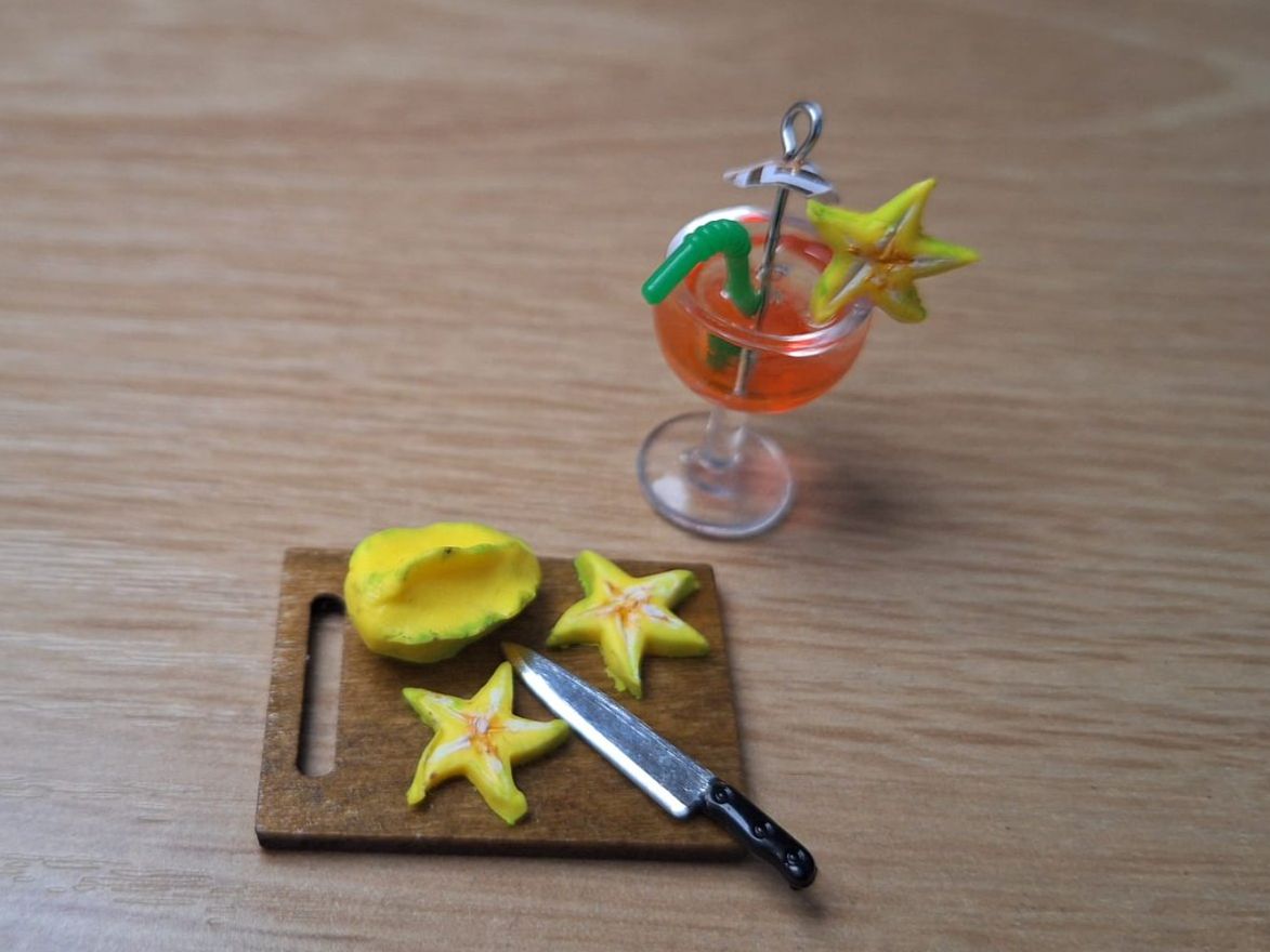 Puppenhäuser & -möbel: Sternfrucht Karambole Handgemacht – Neu (gemäss Beschreibung) aus Zürich von HandmadeTinyFood 2