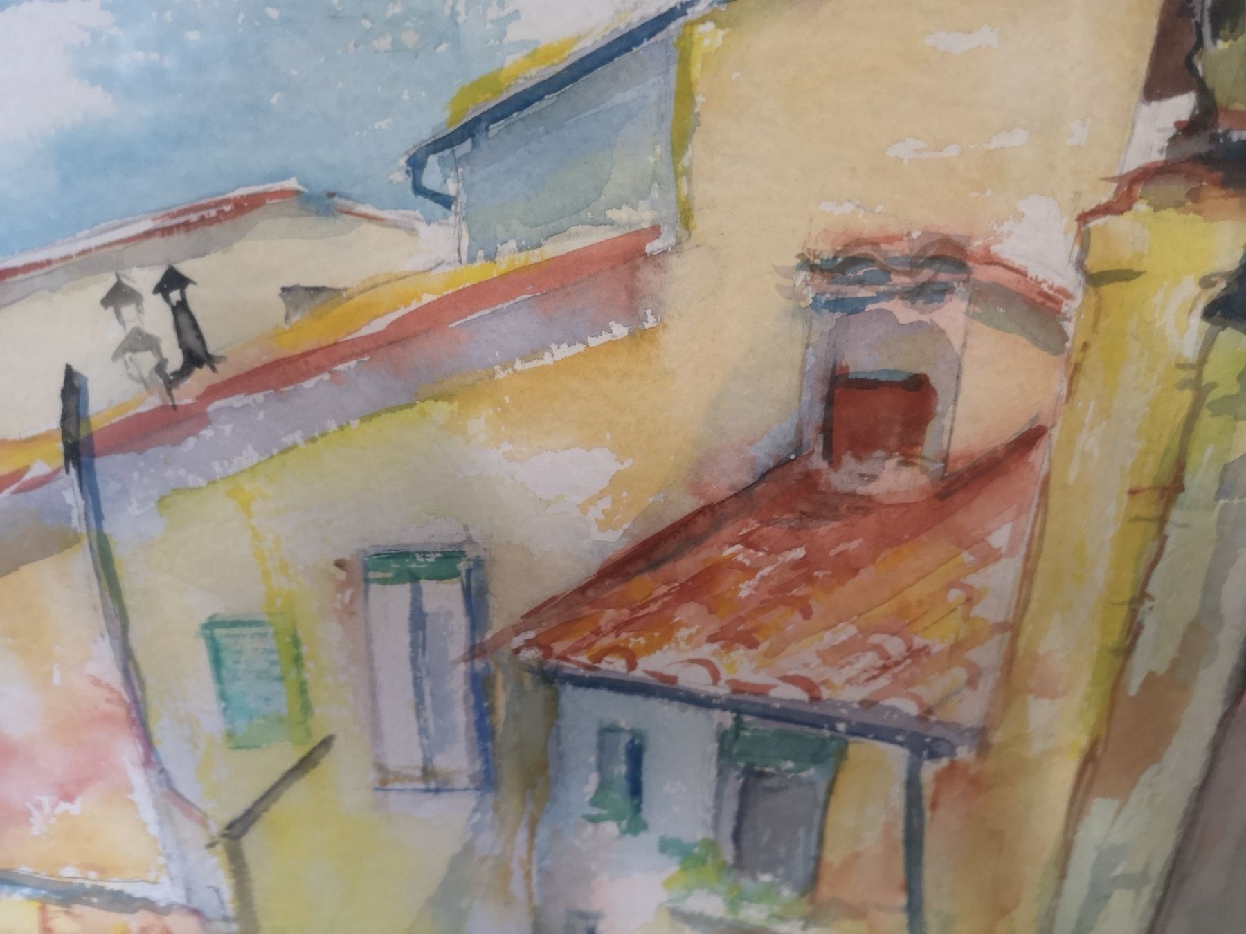 Dipinti: Aquarelle signée et datée 1968 – Usato da Genève venduto da Qanil77 2