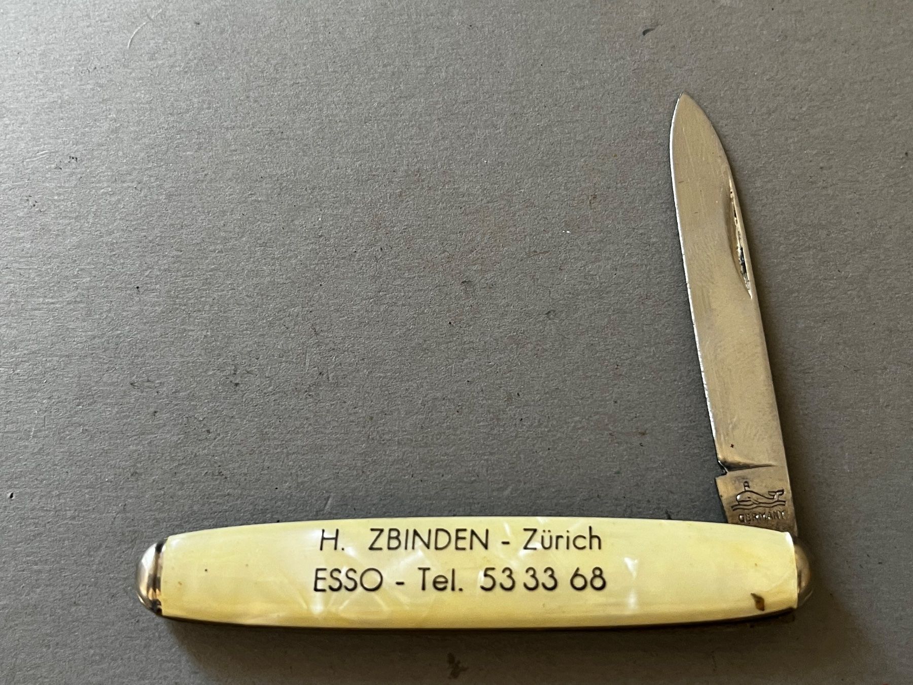 Couteaux de poche: Altes Sackmesser Richartz/Solingen 77 mm - ESSO – D'occasion à Zürich par FV.vintage