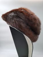 👑 Splendide Chapeau Vintage en Vison Véritable – Élégance