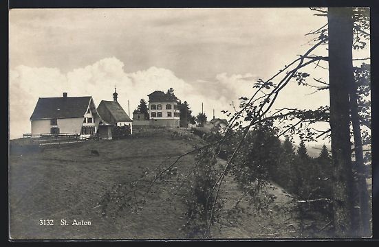 Cartoline postali: AK St. Anton, Panorama mit Kapelle – Usato da Berlin venduto da bartko-reher