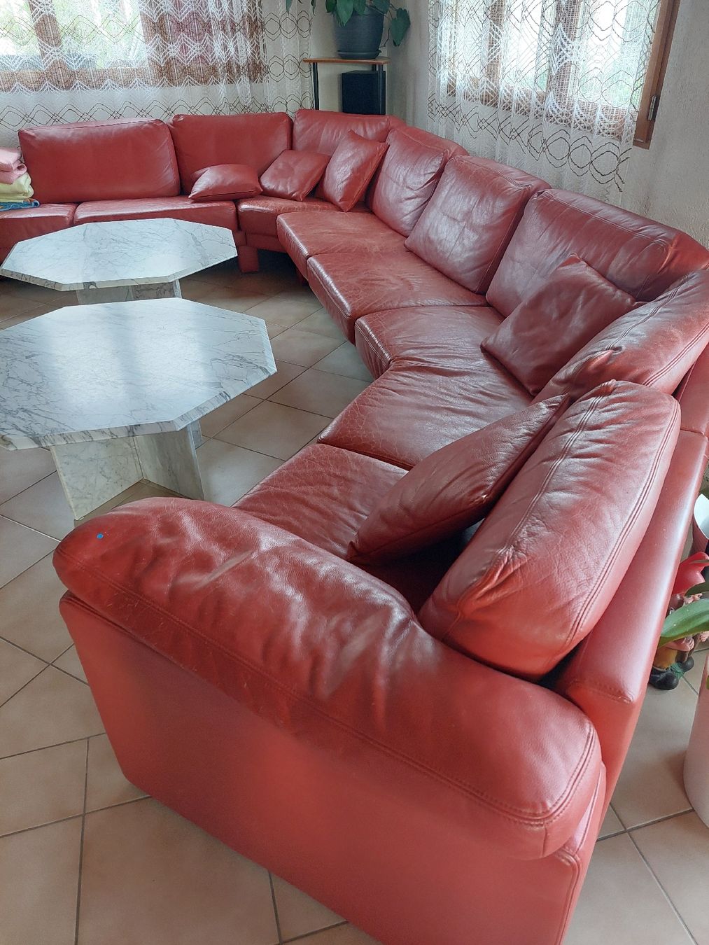 Divani: Sofa Leder rot – Usato da Frauenfeld venduto da bab_7qkj 1