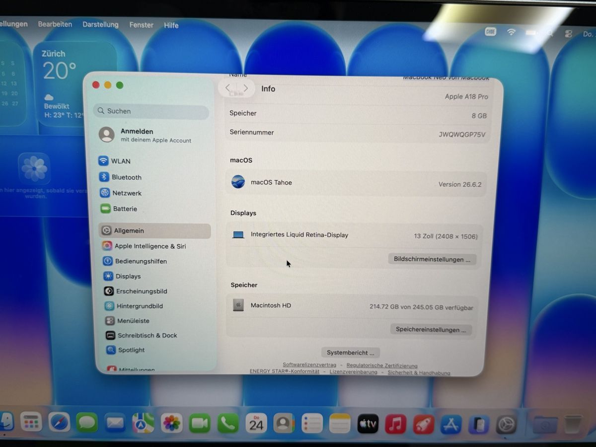Apple Notebook: MacBook Neo – Nuovo (secondo la descrizione) da Zürich venduto da Handycaree 6