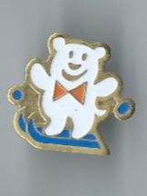 Placchette & Badge: Bärli mit Fliege Pin – Usato da Zürich venduto da t24_de