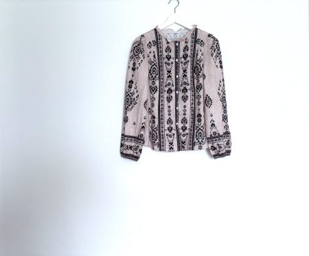 NEU Boho Bluse mit Stickerei Gr.S