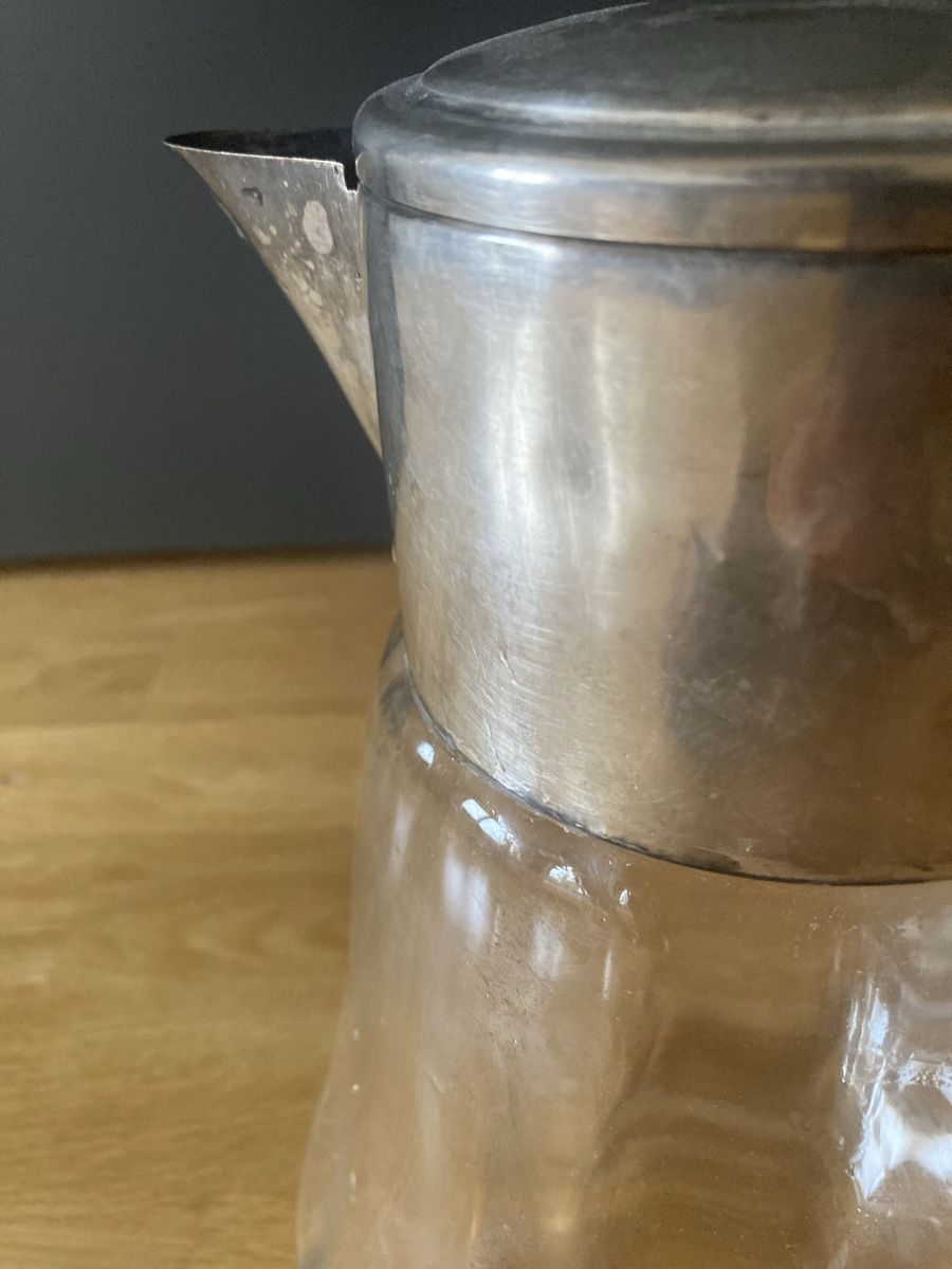 Verres: Glaskrug Silber Deckel – D'occasion à Gasel par _Smaragda 2