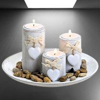 🕯️Teelichthalter Deko-Set: Romantik in vier Wänden! 🩶💫