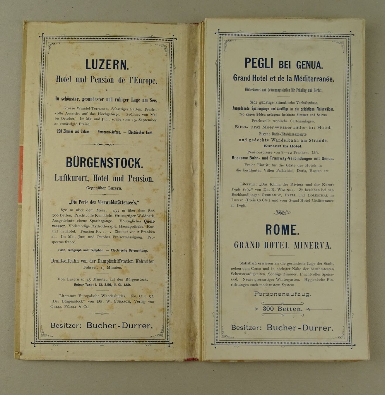 Stiche: STANSERHORN PANORAMA, ALPEN-PANORAMA 1892 – Gebraucht aus Grüningen von Kartensammler 2