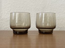 verre fumé vintage 