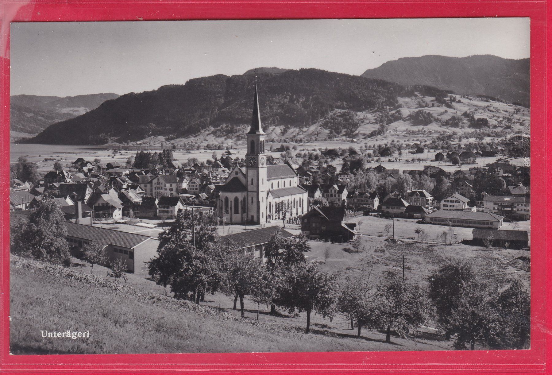 Cartoline postali: UNTERÄGERI, 13.7.1959 – Usato da Oberrieden venduto da Gebirgsstelze