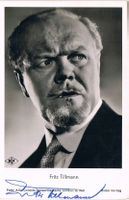 Fritz Tillmann 1910-86 Autogramm Vintage Foto 9x14cm