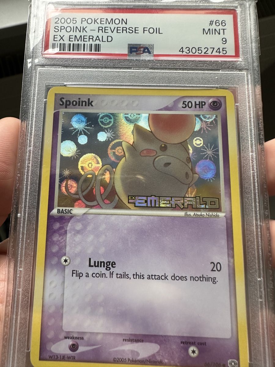 Pokémon Carte collezionabili: Spoink #66/106 EX Emerald Reverse Foil PSA 9 Mint – Nuovo (secondo la descrizione) da Emmen venduto da GiIford 2