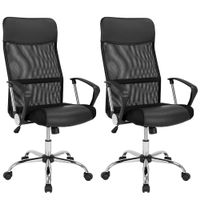 2 Bürostühle mit Netz