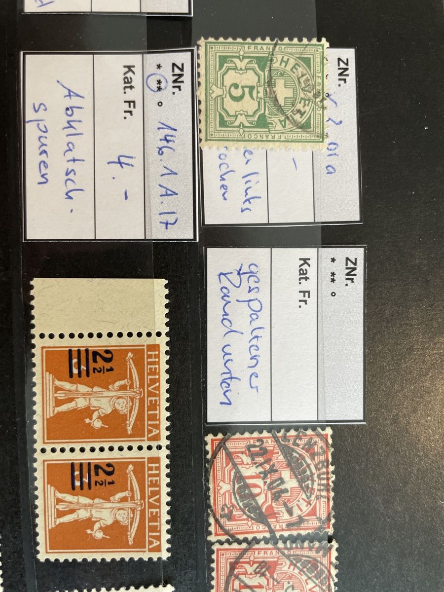 Tutti i francobolli: Abart 16 Briefmarke Top Lot – Usato da Muri AG venduto da Briefmarke-Schweiz 3