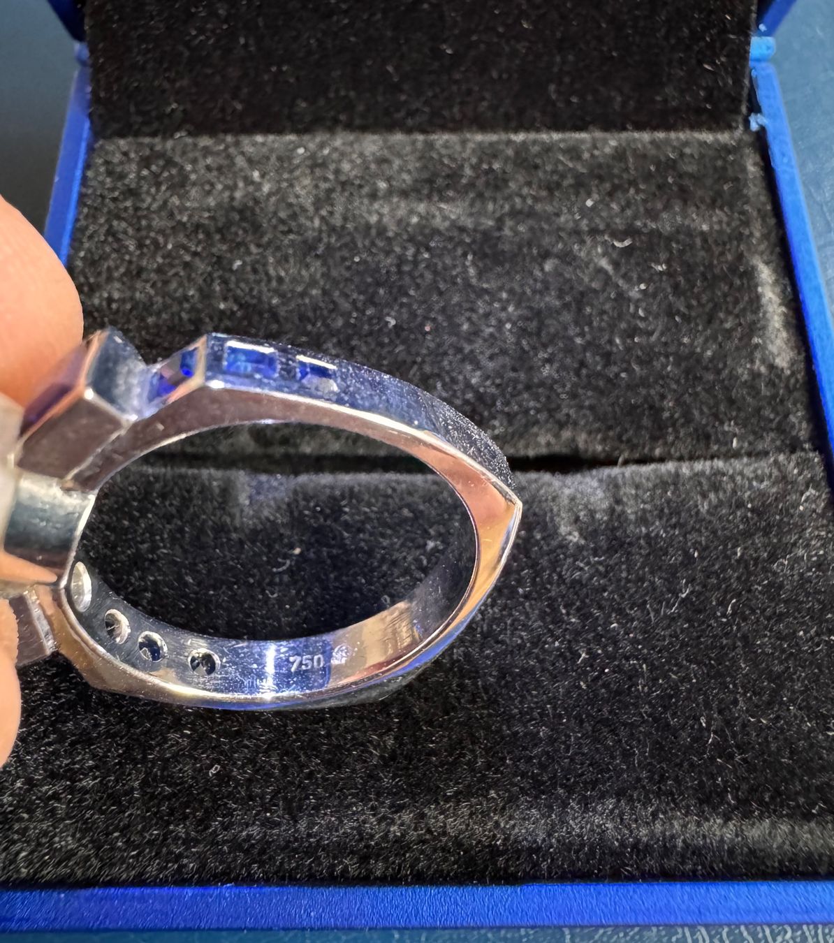 Wunderschöner Gold Ring mit Süsswasserperle und Saphiren 💍 (Gebraucht ...