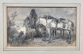 Orig. Zeichnung, Carl PISCHINGER  (1823-1886)