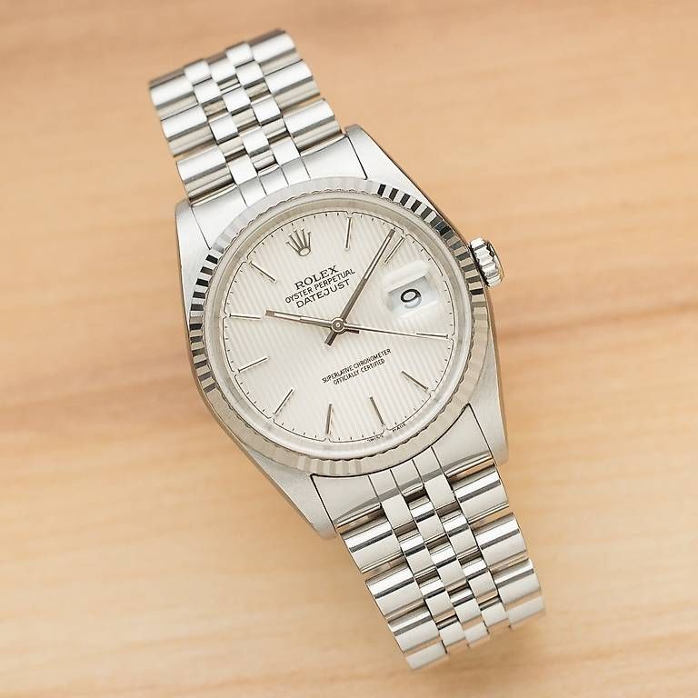 Montres: Rolex Datejust "Tapestry" ref. 16234, vendue en 2005 – D'occasion à Lausanne par inf_dft9