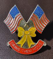 T218 - Pin USA Flagge Fahne Bring them Home