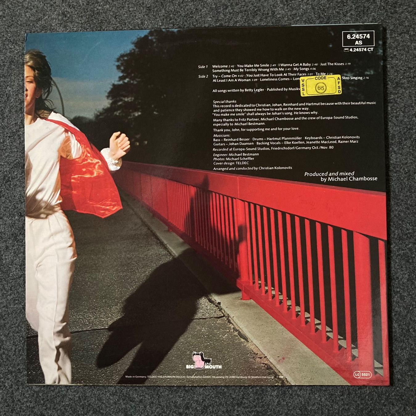 Dischi in vinile: LP - Betty Legler – Usato da dachsen venduto da oheio 1