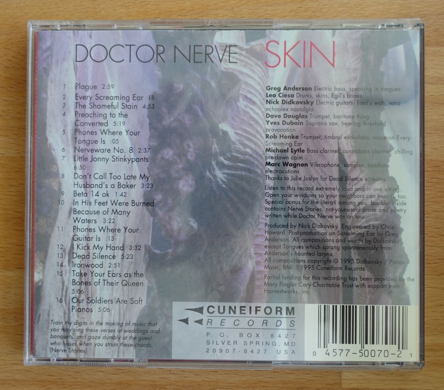 CD: Doctor Nerve SKIN – Nuovo (secondo la descrizione) da Zürich venduto da Makemake 1