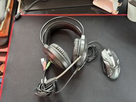 Gaming Headset und Maus  guter Zustand