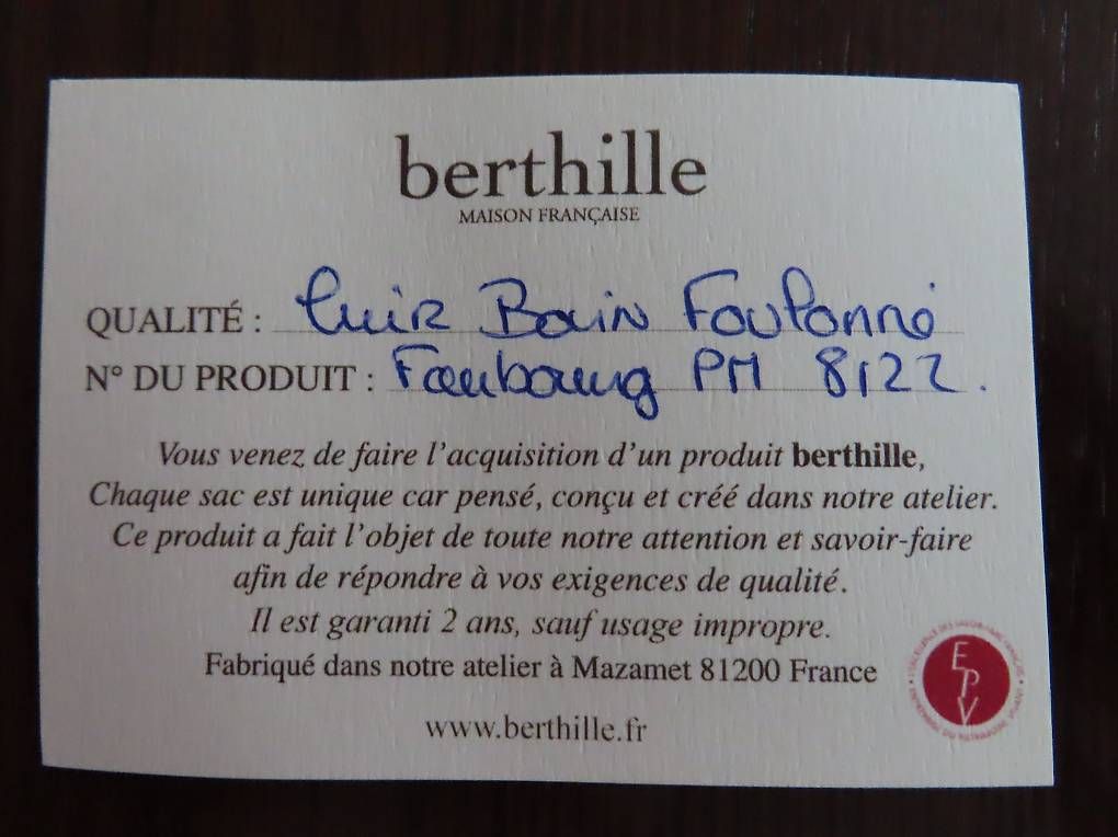 Sacs femmes: Sac BERTHILLE – D'occasion à La Sarraz par jaccardmar 4