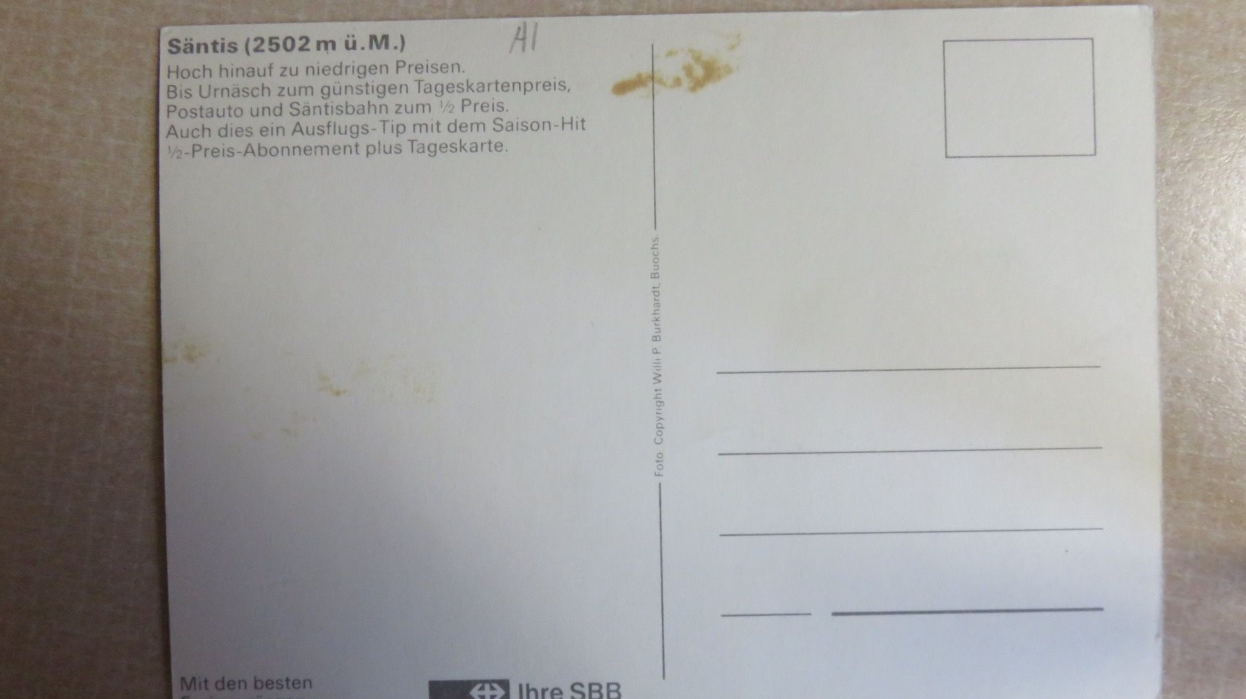 Cartes postales: Säntis – D'occasion à Oberriet SG par ret_7j2k 1