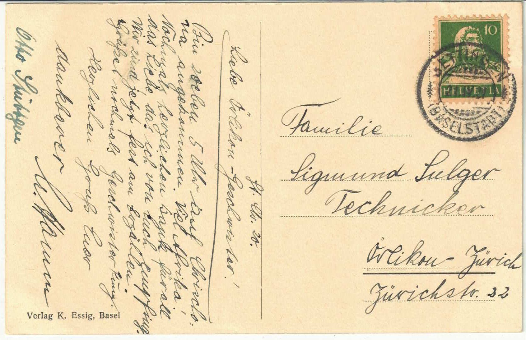 Cartoline postali: St. Chrischona – Usato da Ettingen venduto da Kartenplanet 1