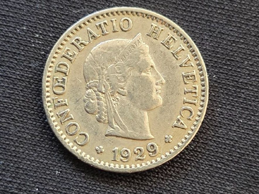 Tutti le monete: 5 cts 1929 – Usato da Genève venduto da bbastos