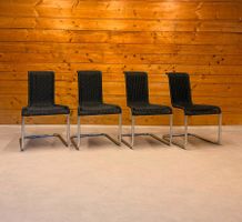 4er Set Tecta B20 Design Freischwinger Geflecht Bauhaus