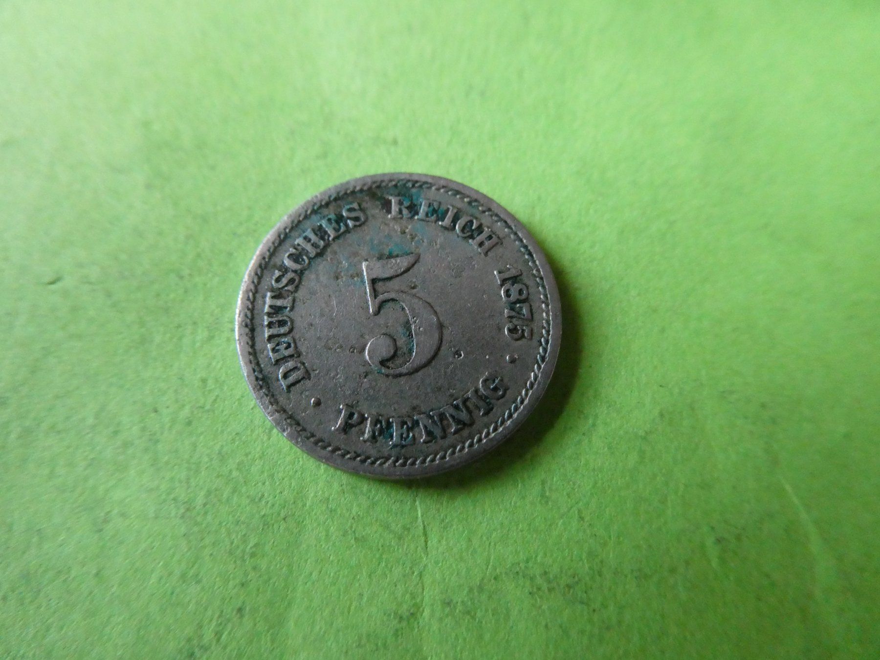 Tutti le monete: Dt. Reich 1875 A, 5 Pfennig – Usato da Hinterforst venduto da Rohusri