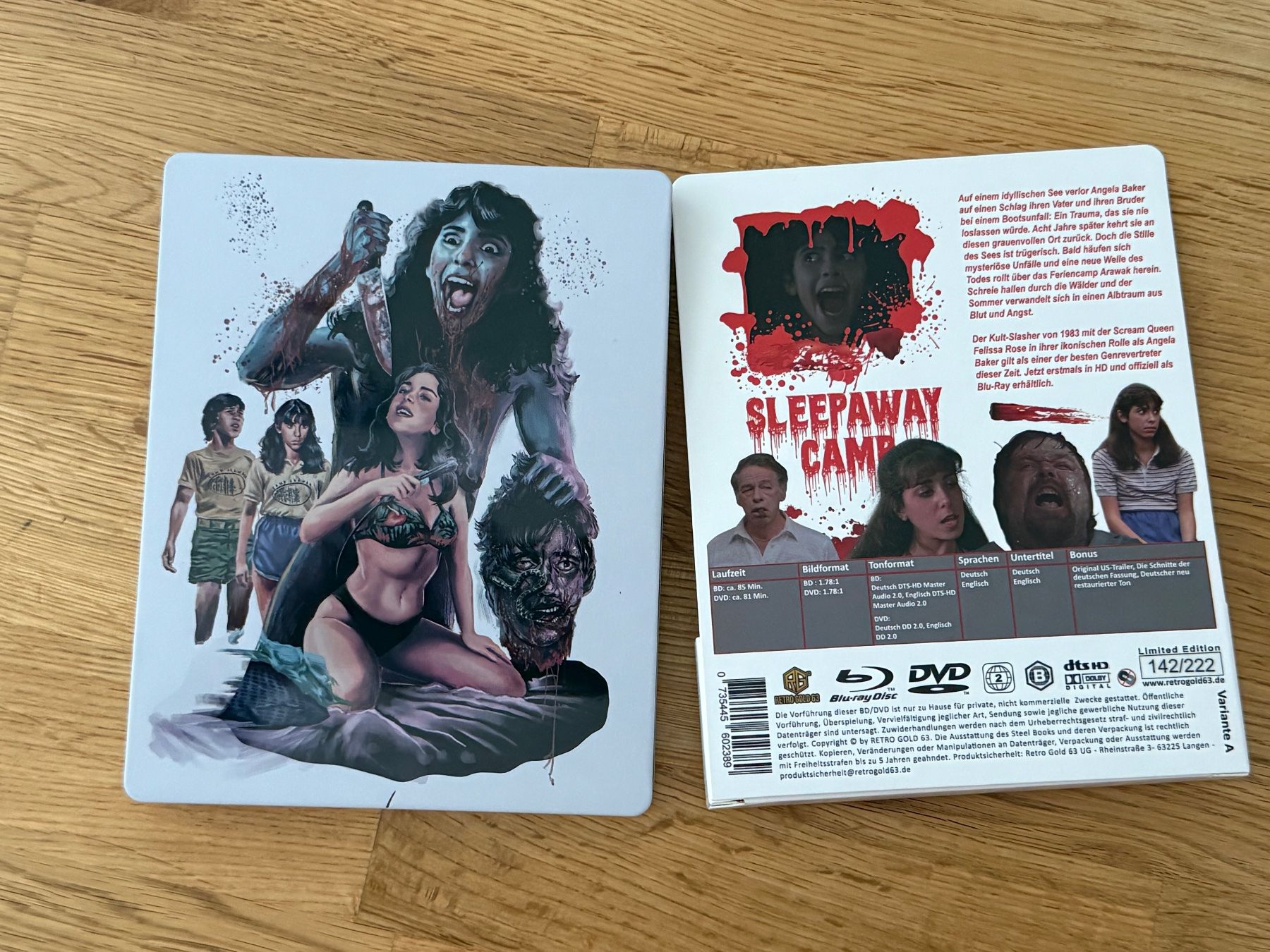 Tutti i DVDs: Sleepaway Camp Steel Premium Book – Usato da Oftringen venduto da CatchMeIfYouCan68 2
