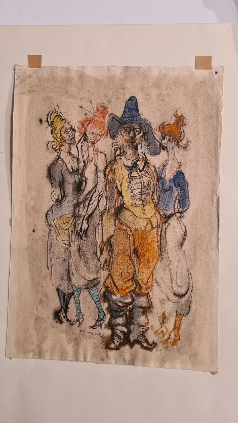 Tableaux: Basler Künstler sign. "Millieu" ca. 1920 – D'occasion à Emmenbrücke par Kunstankaufverkauf9