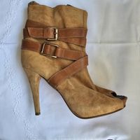 Stiefeletten Veloursleder braun Grösse 37 gut erhalten