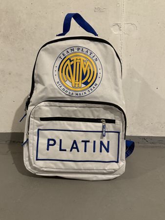 Trendiger Team Platin Rucksack, neuwertig