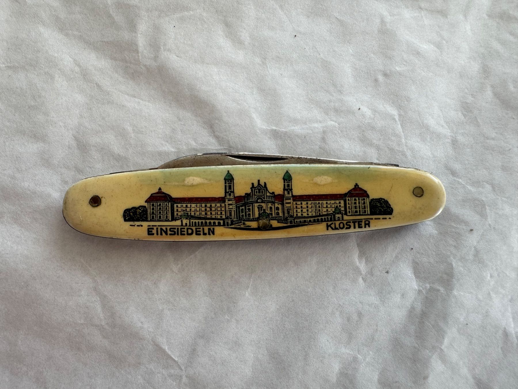 Solingen Coltelli tascabile: Taschenmesser Einsiedeln Kloster – Usato da Kestenholz venduto da Sackmesser67 1
