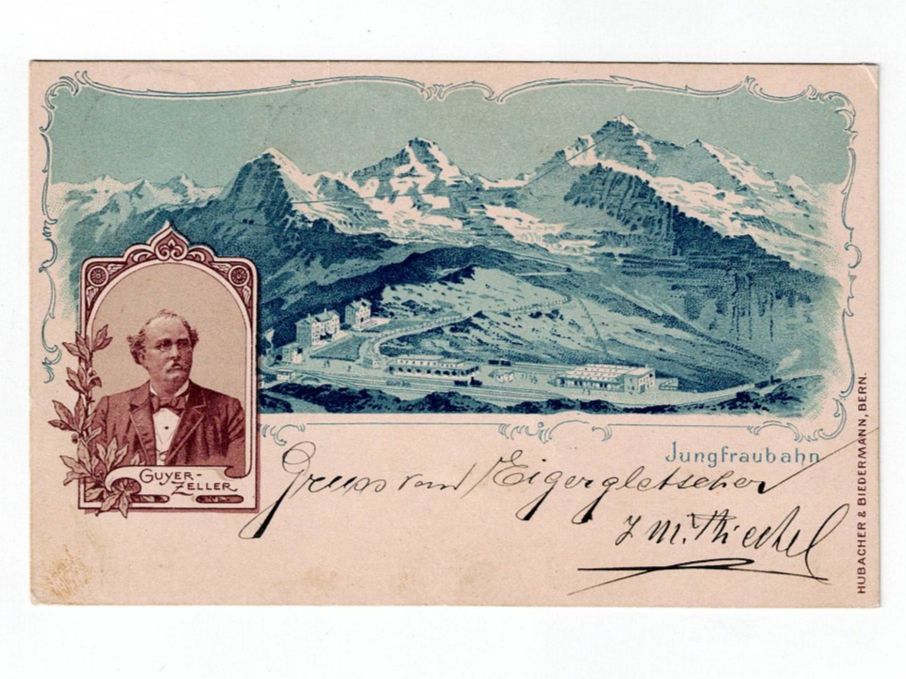 Ansichtskarten: Schweiz, Ansichtskarte Jungfraubahn, 22.9.1898 – Gebraucht aus Hinteregg von McCharly01