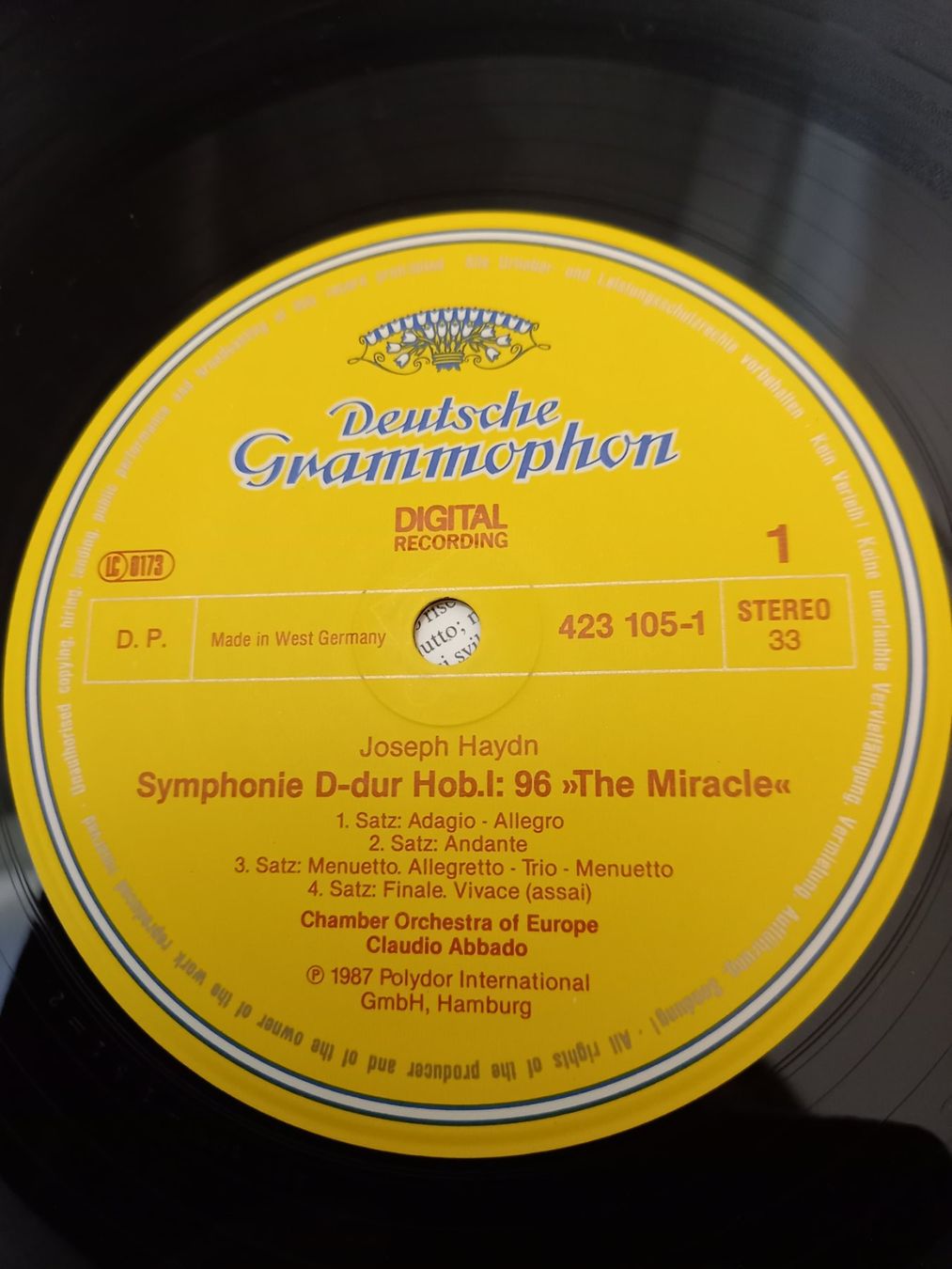 Dischi in vinile: KLASSIK-LP "JOSEPH HAYDN - SYMPHONY NO. 96" – Nuovo (secondo la descrizione) da Binningen venduto da mar_2jlr 6