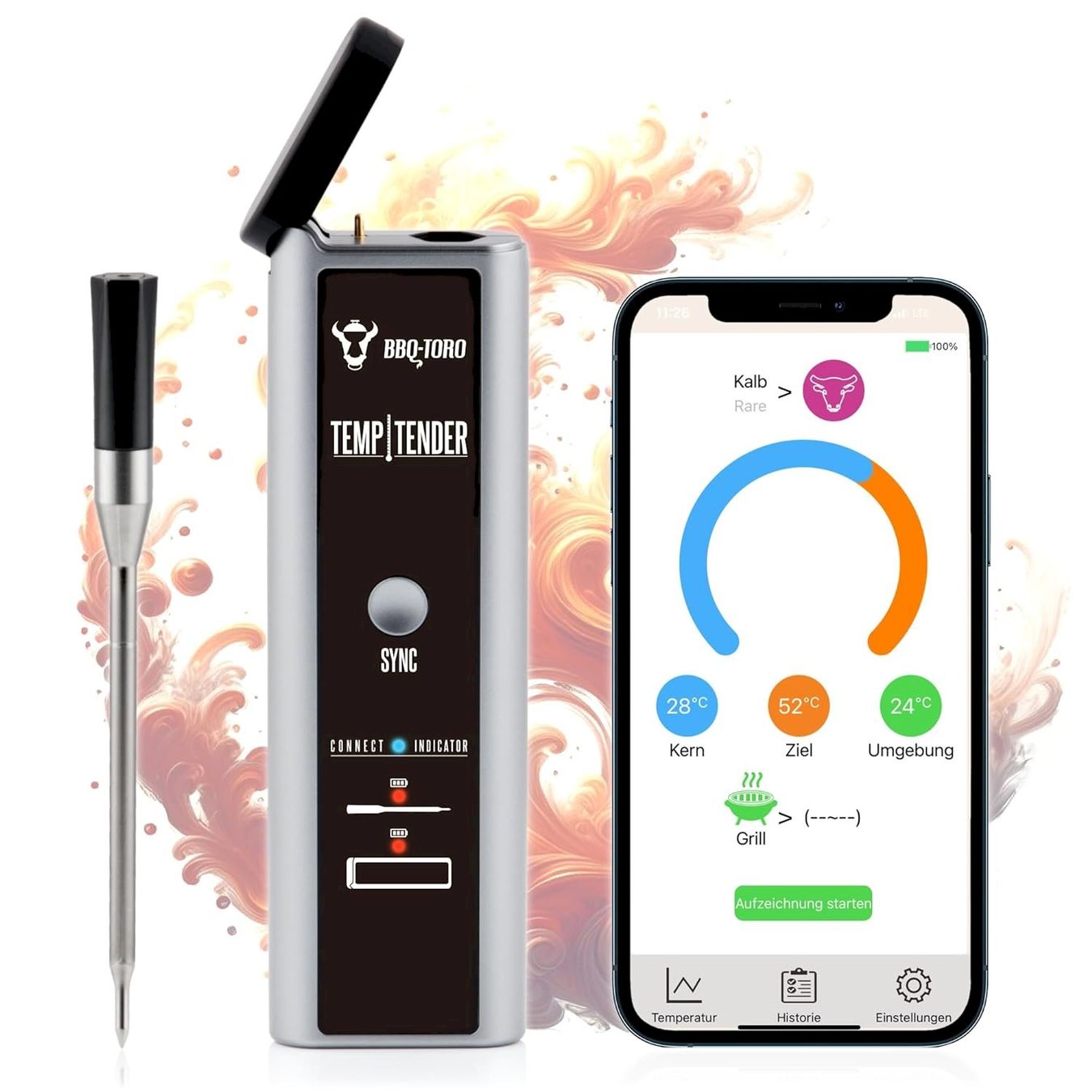 Grils: BBQ-Toro TempTender Grillthermometer – Neuf avec emballage d'origine à Bottighofen par zaap